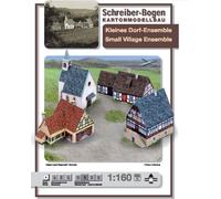 Planche de Schreiber Maquette en carton Petit ensemble de village N