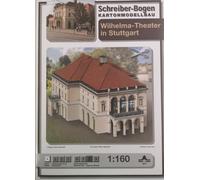 Planche de Schreiber Maquette en carton Théâtre Wilhelma à Stuttgart N