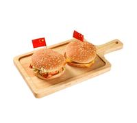 Planche de service pour steak fruits avec poignée, planche à découper pour pain comme plateau de service, cadeau de mariage pour les couples - Planche à découper en bois avec gravure - Cadeau pour