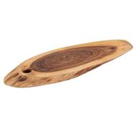 Planche de service Rondelle d'arbre Planche à découper Plateau de service Acacia massif 40 x 20 cm