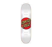 Santa Cruz Classic Dot 8.0" Planche de skate blanc Uni
