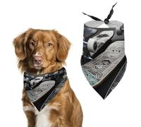 Planche de skate pour chien, bandana triangulaire, écharpe lavable en polyester, bavoirs mignons pour animaux de compagnie pour chiens et chats de taille moyenne et grande
