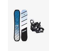 Planche de snowboard Burton Smalls bleu + Fixations de snowboard Burton Smalls Re:Flex noir enfant - 142