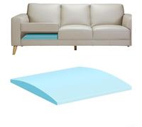 Planche de soutien de siège de canapé 50,8 x 50,8 x 5,1 cm Insert en mousse pour plus de confort et de stabilité. Centre surélevé pour éviter l'affaissement et améliorer la posture assise (bleu)