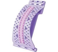 Planche de soutien lombaire - 3 niveaux Écarteur Dorsal Réglable Avec Aimants - Points d'acupression - Étirement du dos - Pour femme - Pour la santé, le yoga, la (Pourpre)