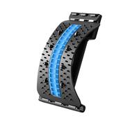 Planche de soutien lombaire - 3 niveaux Écarteur Dorsal Réglable Avec Aimants - Points d'acupression - Étirement du dos - Pour femme - Pour la santé, le yoga, la (Bleu)