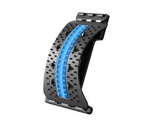 Planche de soutien lombaire - 3 niveaux Écarteur Dorsal Réglable Avec Aimants - Points d'acupression - Étirement du dos - Pour femme - Pour la santé, le yoga, la (Bleu)