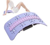 Planche de Soutien Lombaire,Plateforme Lombaire Adjustable avec Masseur Magnétique | Équipement Fitness Étage Colonne Vertébrale pour Bureau Voyage Chambre Salle de Sport Salon
