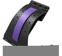 Planche de Soutien Lombaire Réglable à 4 Niveaux,Masseurs pour le Dos, Massage Magnétique & Points d’Acupression pour Soulagement & Décompression Vertébrale (Lila)