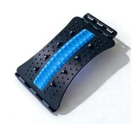 Planche de soutien lombaire réglable, correcteur de posture et masseur du dos, planche d'étirement pour soulager la douleur et aligner la colonne vertébrale (bleu)