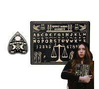 Planche De Spiritisme en Bois | Décorations Rétro en Bois,Jeu De Société De Divination,pour La Maison La Chambre Halloween Les Vacances Et La Fête Familiale
