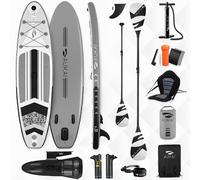 Planche de stand up paddle 320cm avec moteur électrique & siège kayak, pagaie et pagaie double SUP Planche de surf gonflable Planche de surf à pagaie - Pro gris