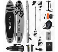 Planche de stand up paddle 320cm avec moteur électrique & siège kayak, pagaie et pagaie double SUP planche de surf gonflable planche de surf paddleboard - Ocean gris