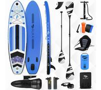 Planche de stand up paddle 320cm avec moteur électrique & siège kayak, pagaie et pagaie double SUP Planche de surf gonflable Planche de surf à pagaie - Pro bleu