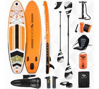 Planche de stand up paddle 320cm avec moteur électrique & siège kayak, pagaie et pagaie double SUP Planche de surf gonflable Planche de surf à pagaie - Pro orange