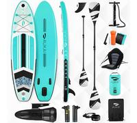 Planche de stand up paddle 320cm avec moteur électrique & siège kayak, pagaie et pagaie double SUP Planche de surf gonflable Planche de surf à pagaies - Pro turquoise