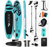 Planche de stand up paddle 320cm avec moteur électrique & siège kayak, pagaie et pagaie double SUP Planche de surf gonflable Planche de surf paddle - Océan turquoise