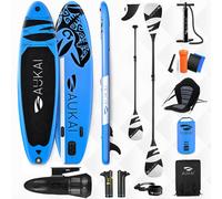 Planche de stand up paddle 320cm avec moteur électrique & siège kayak, pagaie et pagaie double SUP Planche de surf gonflable Planche de surf paddle - Océan bleu