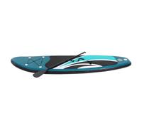 Planche de stand up paddle gonflable - 305 x 76 x 10 cm - Vert - Charge maximale : 150 kg - 3 palmes antidérapantes - Pompe à main - Pagaie - Laisse de sécurité - Sac de transport - Planche de SUP de