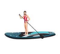 Planche de stand up paddle gonflable avec accessoires, pagaie, aileron, pompe, planche de surf gonflable 305 x 76 x 10 cm, charge maximale 150 kg pour la natation, tapis d'apprentissage