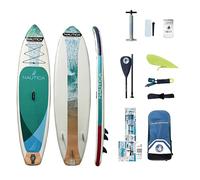 Planche De Stand Up Paddle Gonflable Légère, Ensemble Complet avec Rame, Pompe Et Aileron, Planche De Stand Up Paddle pour Adultes, Pont Large Antidérapant en EVA pour Adultes/Jeunes