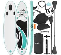 Planche de stand-up paddle - TECTAKE - Planche 2 en 1 CHRONOS gonflable polyvalente, matériau robuste Drop-Stitch, surface antidérap