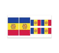 Planche De Stickers Drapeau Andorre ? Z149