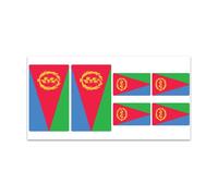 Planche De Stickers Drapeau Erythrée - Z198