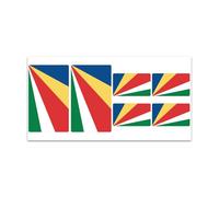 Planche De Stickers Drapeau Seychelles - Z289