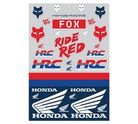 Planche de stickers Fox HONDA TRACK PACK