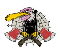 Planche de stickers Lethal Threat MINI AXE VULTURE 60x80mm