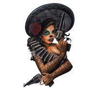 Planche de stickers Lethal Threat MINI BANDIDO GIRL 60x80mm