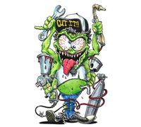 Planche de stickers Lethal Threat MINI MECHANIC MONSTER 60x80mm