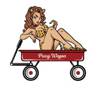 Planche de stickers Lethal Threat MINI PUSSY WAGON 60x80mm