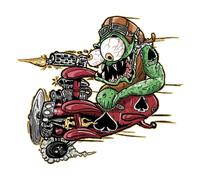 Planche de stickers Lethal Threat MINI RED BARON MONSTER 60x80mm