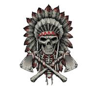 Planche de stickers Lethal Threat MINI RENEGADE SKULL 60x80mm