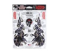 Planche de stickers Lethal Threat RACE SKULLS DROIT GAUCHE 150x200mm