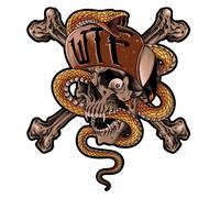 Planche de stickers Lethal Threat WTF SNAKE SKULL 60x80mm