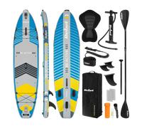 Planche de SUP gonflable avec siège de baignade (335 cm), pagaie et sac à dos in