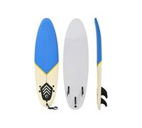 Planche de Surf 170 cm Bleu et Crème Paddle de Surf Sport Nautique