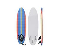 Planche de Surf 170 cm Bleu et Crème Paddle de Surf Sport Nautique vidaXL