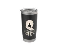 Planche de surf au clair de lune Surf Océan Plage Vagues Surf Gobelet isotherme en acier inoxydable double paroi
