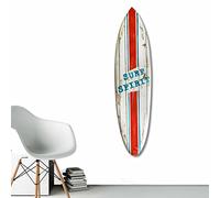 Planche de Surf Décorative en Bois de Manguier Fabriquée à la Main à Bali. Deco murale boheme à suspendre dans la chambre, le salon. Idée cadeau déco bord de mer, été, hawaii, vintage (Surf Spirit)