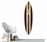 Planche de Surf Décorative en Bois de Manguier Fabriquée à la Main à Bali. Deco murale boheme à suspendre dans la chambre, le salon. Idée cadeau déco bord de mer, été, hawaii, vintage (Good Vibes)