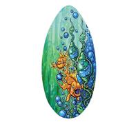 Planche de surf en bois de 89,9 cm pour la plage, le skateboard et les sports nautiques, plaisir en plein air pour adolescents et adultes - Poisson