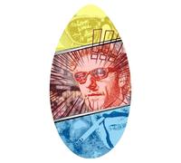 Planche de surf en bois pour la plage et les sports nautiques, 3 pour adolescents, enfants et adultes, petite planche de surf pour jouer sur le rivage - 89 cm x 50 cm F