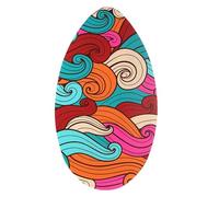 Planche de surf en bois pour la plage et les sports nautiques, 3 pour adolescents, enfants et adultes, petite planche de surf pour jouer sur le rivage - 89 cm x 50 cm G