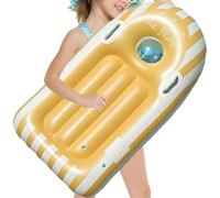 Planche de surf gonflable portable pour avec poignées, entraînement de natation d' , équipement de sports nautiques léger, jouet de piscine en plein air pour plongée, tuba et fêtes