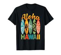 Planche de surf hawaïenne rétro Aloha Hawaii Island Surfer T-Shirt