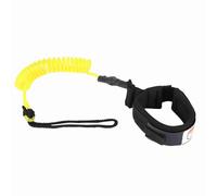 Planche de Surf Laisse Stand up Paddle Board enroulé Printemps Laisse Jambe Pied Corde Surf Laisse 5mm(Jaune),braceletde Maintien pour Planche Surf